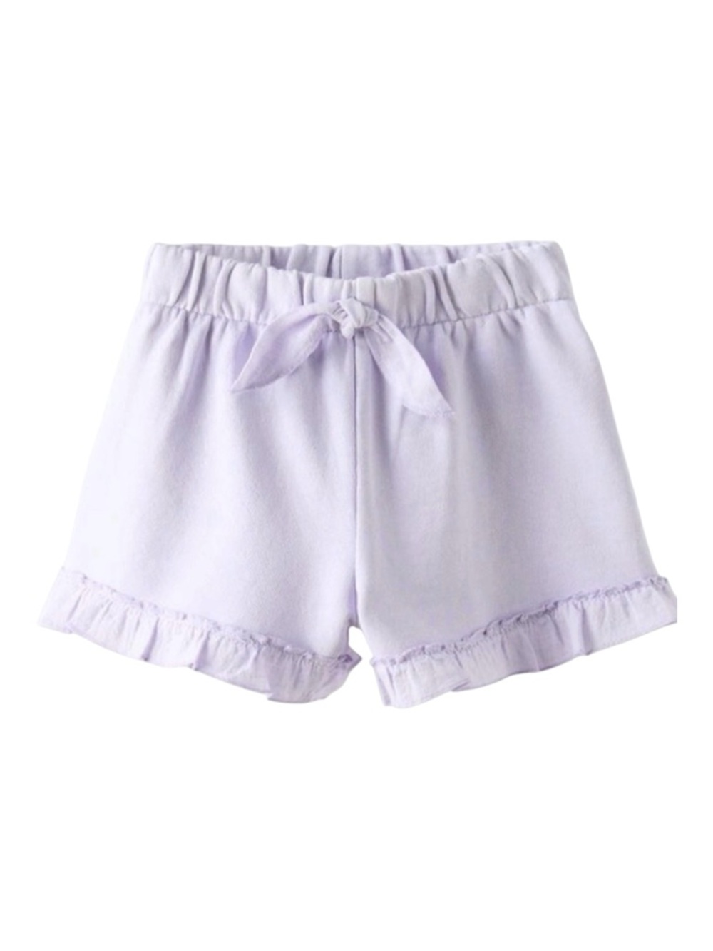 zara kids Lilac Ruffle Hem Drawstring Shorts - Picture 4 of 10